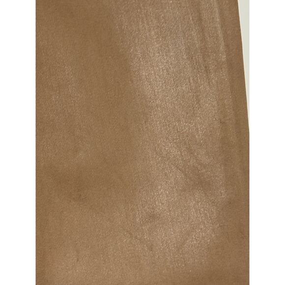 L’Agence · 28 · Selma Coated High-Rise Pants · Cappuccino Stretch Cotton Blend - Picture 7 of 9